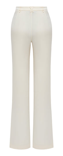 Straight-Leg Trousers | Cream