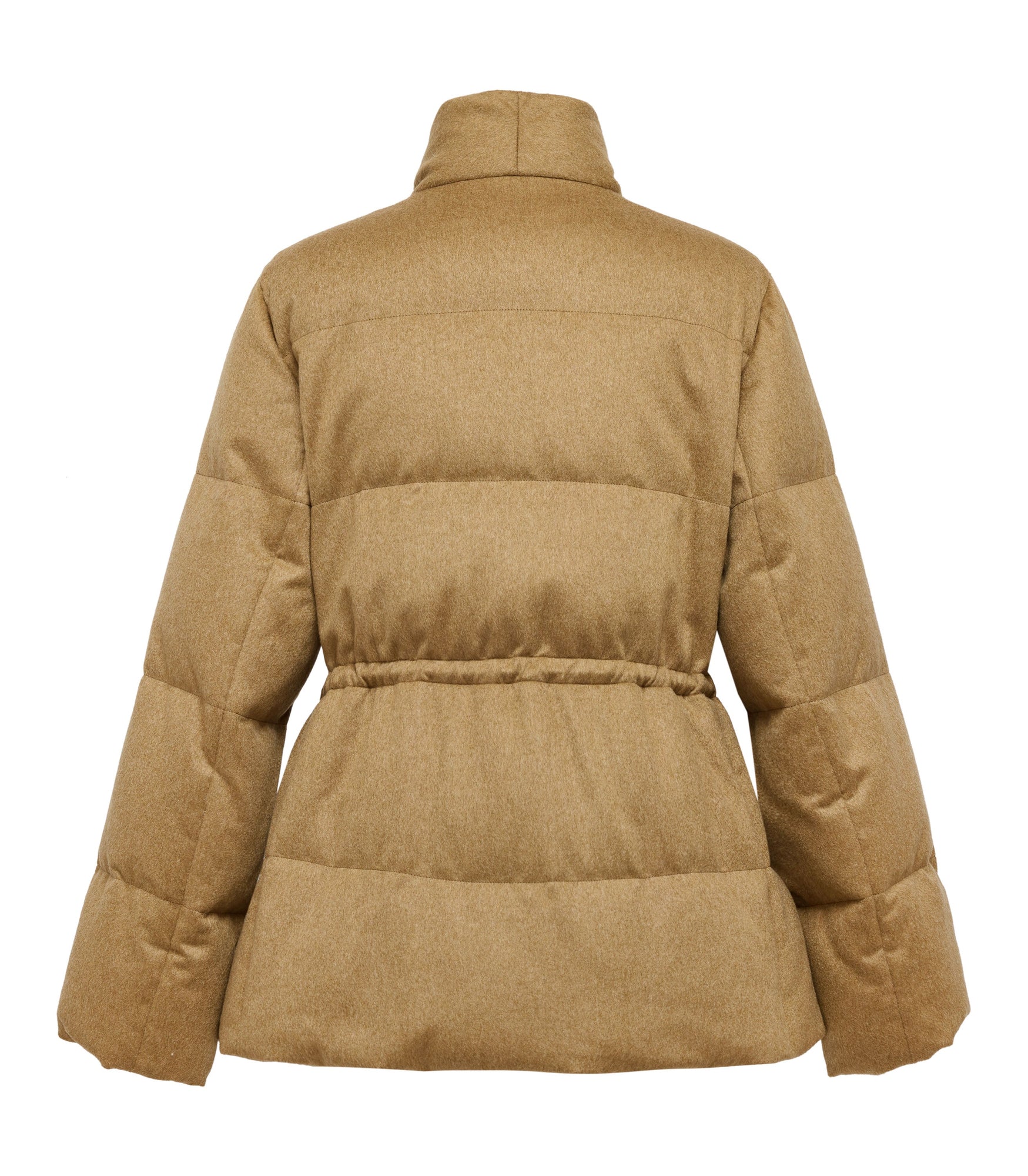 Cashmere Goose Down Jacket | Camel