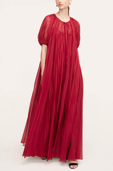 Sunburst Pleat Dress | Hibiscus