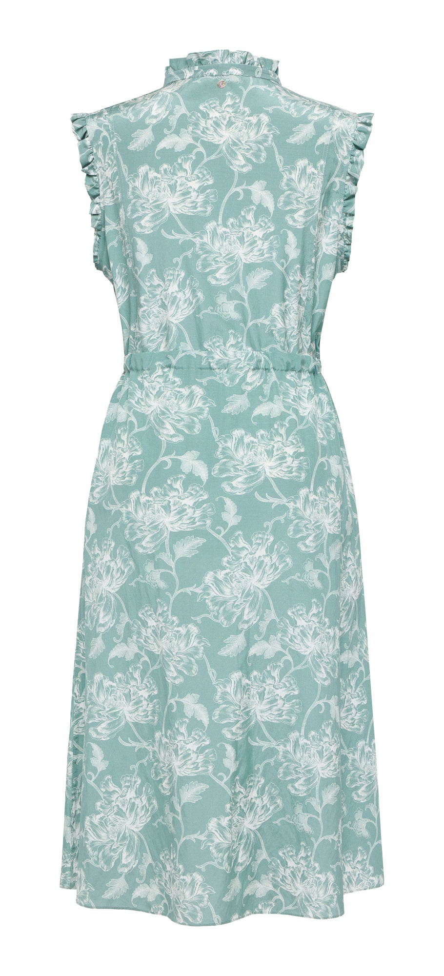 Pattern Sleeveless Dress | Green