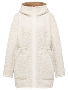 Waist-Defining Cotton Jacket | Beige