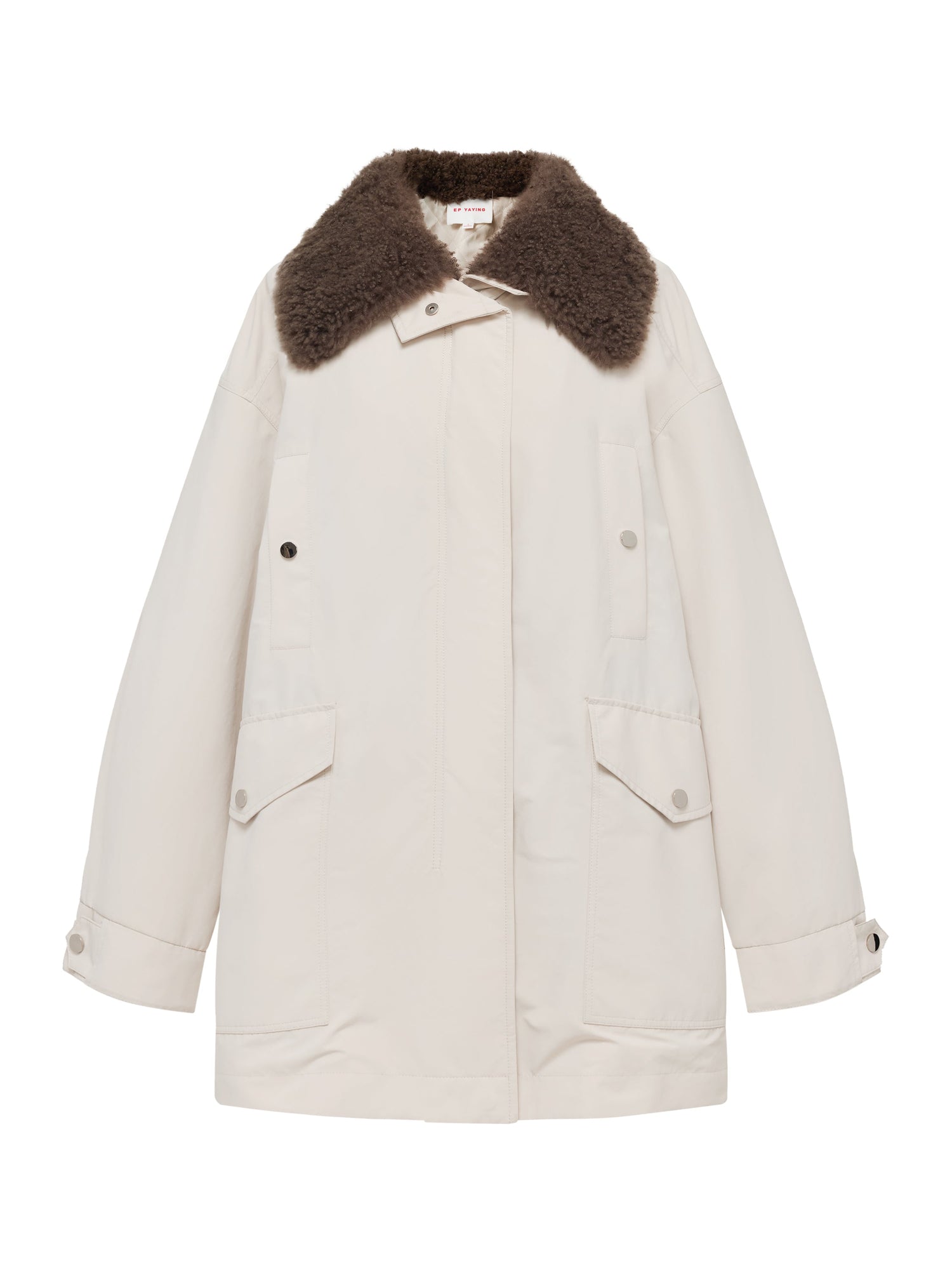 Wool Light Warm Parka | White