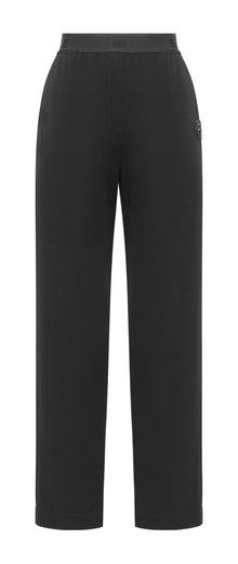 wide-leg trousers | Black