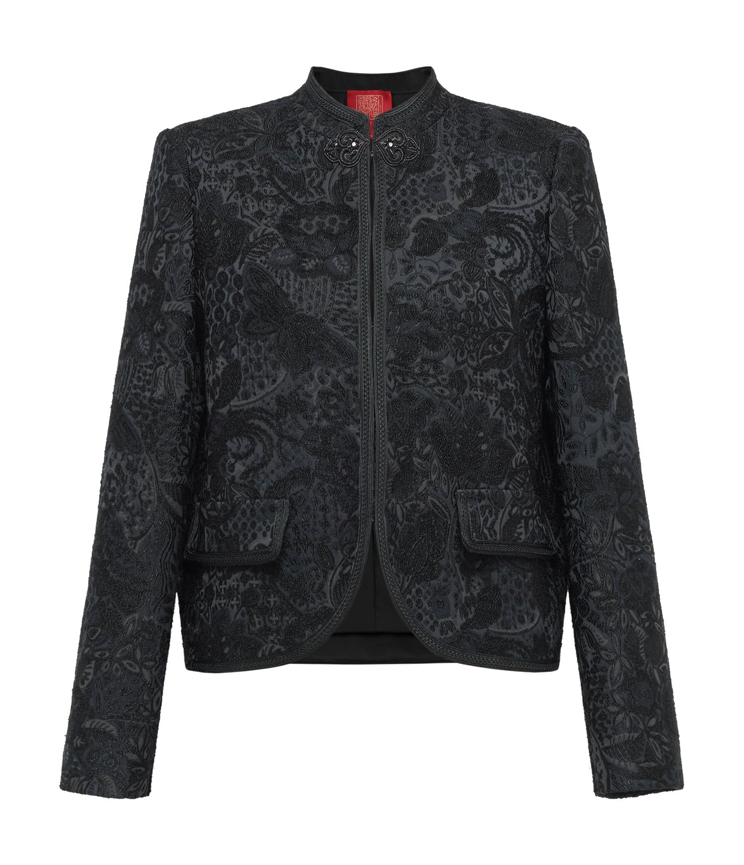 Elegant Short Chinese-style Top | Black