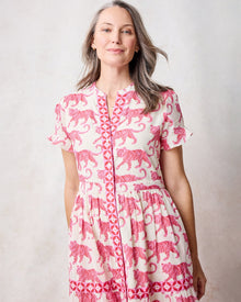 Cat Walk - Cornelia Dress - Coconut Cream - Printfresh