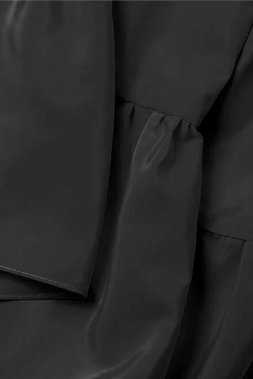 ONE33 SOCIAL | The Yolanda Black High-Low Maxi Gown | Black