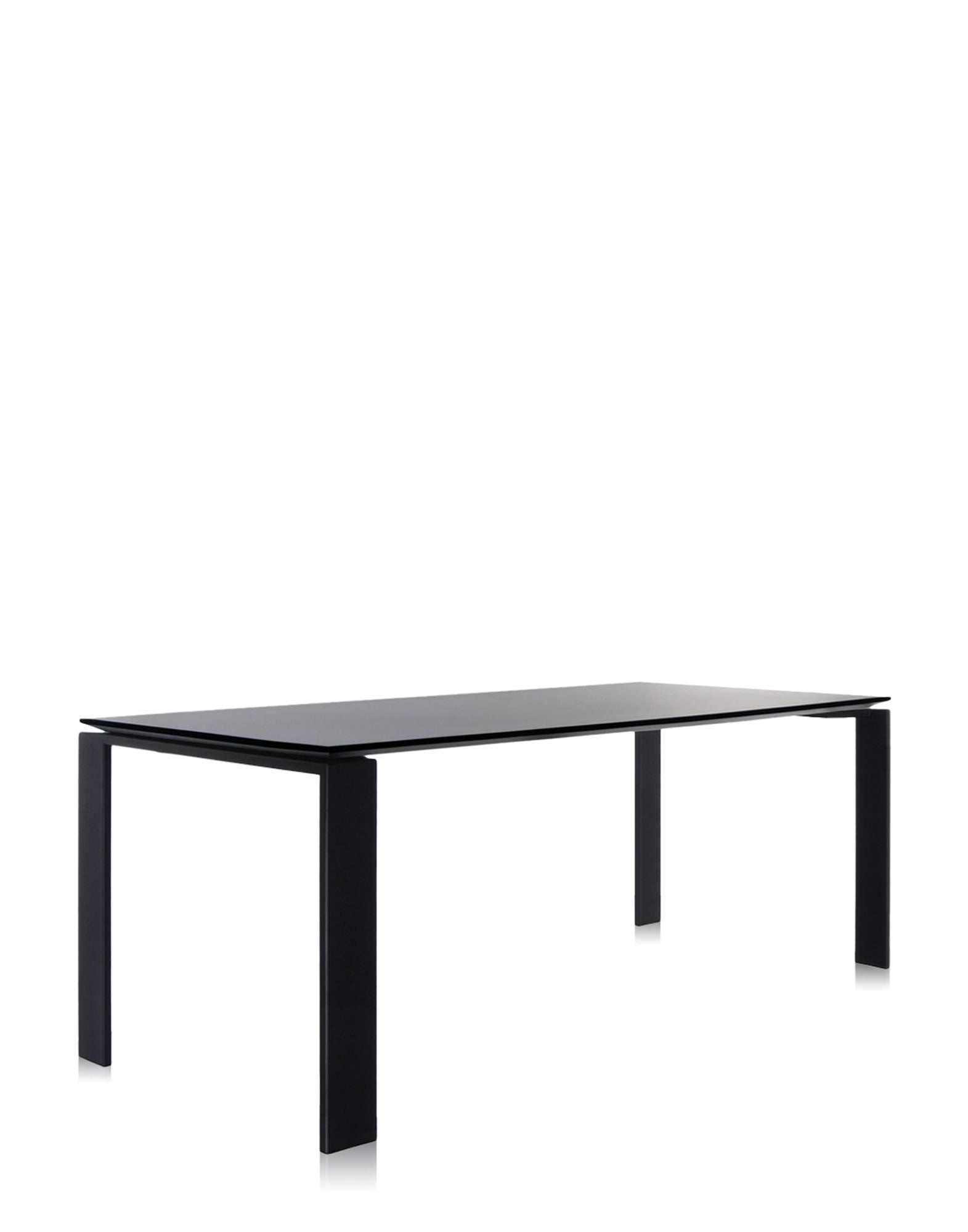 Four Soft Touch Dining Table | Single | Black/Black