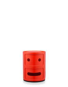 Componibili Smile-2 Storage Unit - 2 Elements | Single | Red