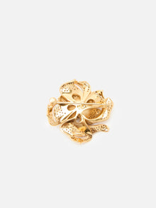 Peony Full Pave Zircon Brooch | Copper/Zircon