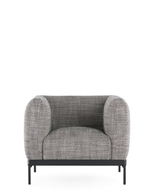 ASIA Cotton Structure Armchair - Single Seater | Single | White/Black