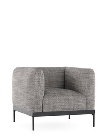 ASIA Cotton Structure Armchair - Single Seater | Single | White/Black