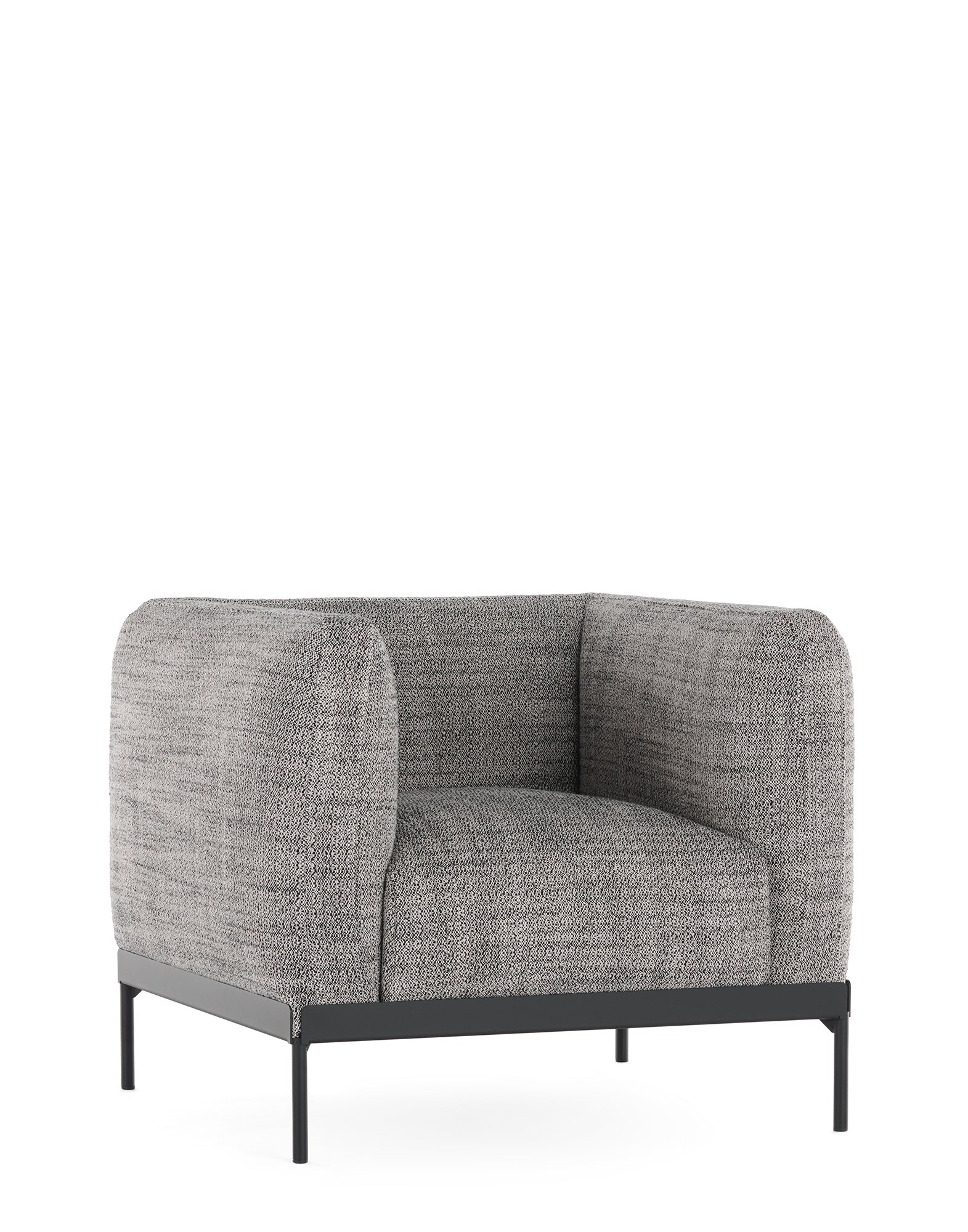 ASIA Cotton Structure Armchair - Single Seater | Single | White/Black