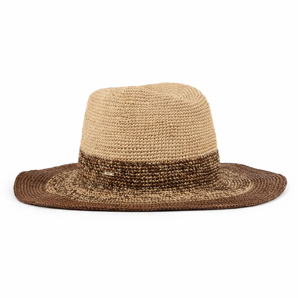 Lourdes Fedora | Camel/Chocolate
