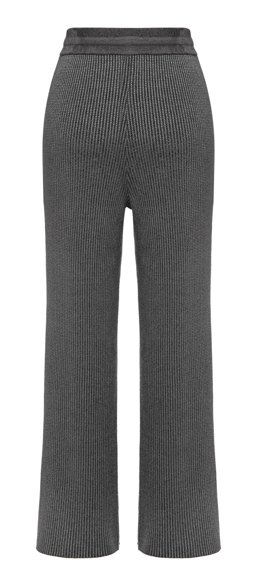 Ribbed Knit Pants | Grey