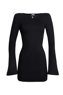 Womens | Guizio x Wildflower Teddy Dress | Black