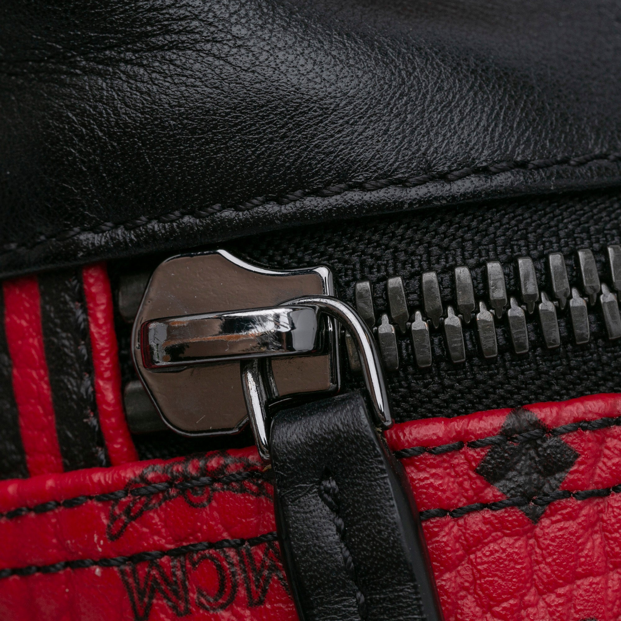 MCM | Pre-Owned Baroque Stark Backpack | Red