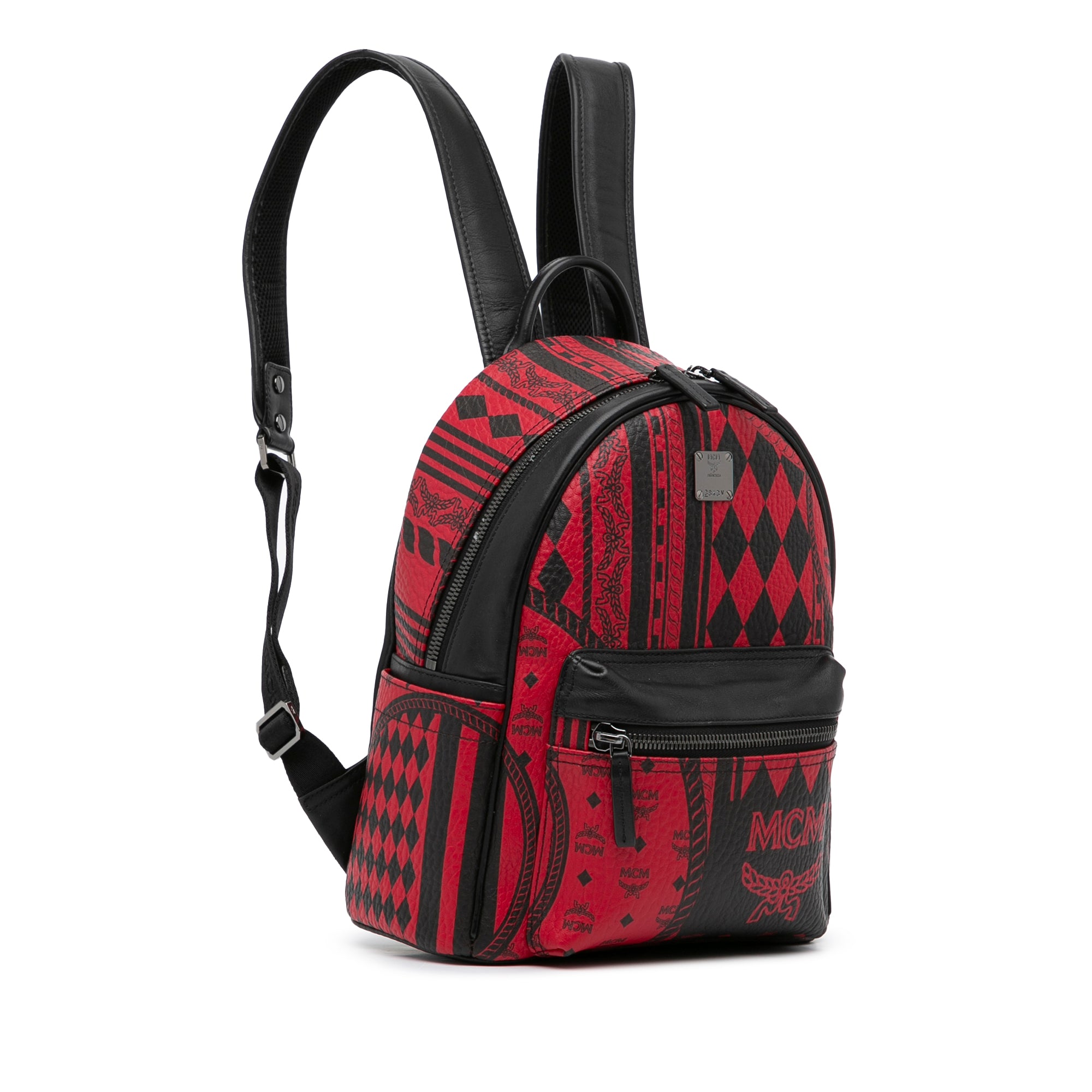 MCM | Pre-Owned Baroque Stark Backpack | Red