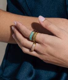 Veyra Ring in Turquoise - Loren Hope