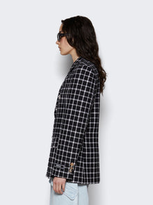 Women | Versace | Slim Masculine Blazer And White | Black