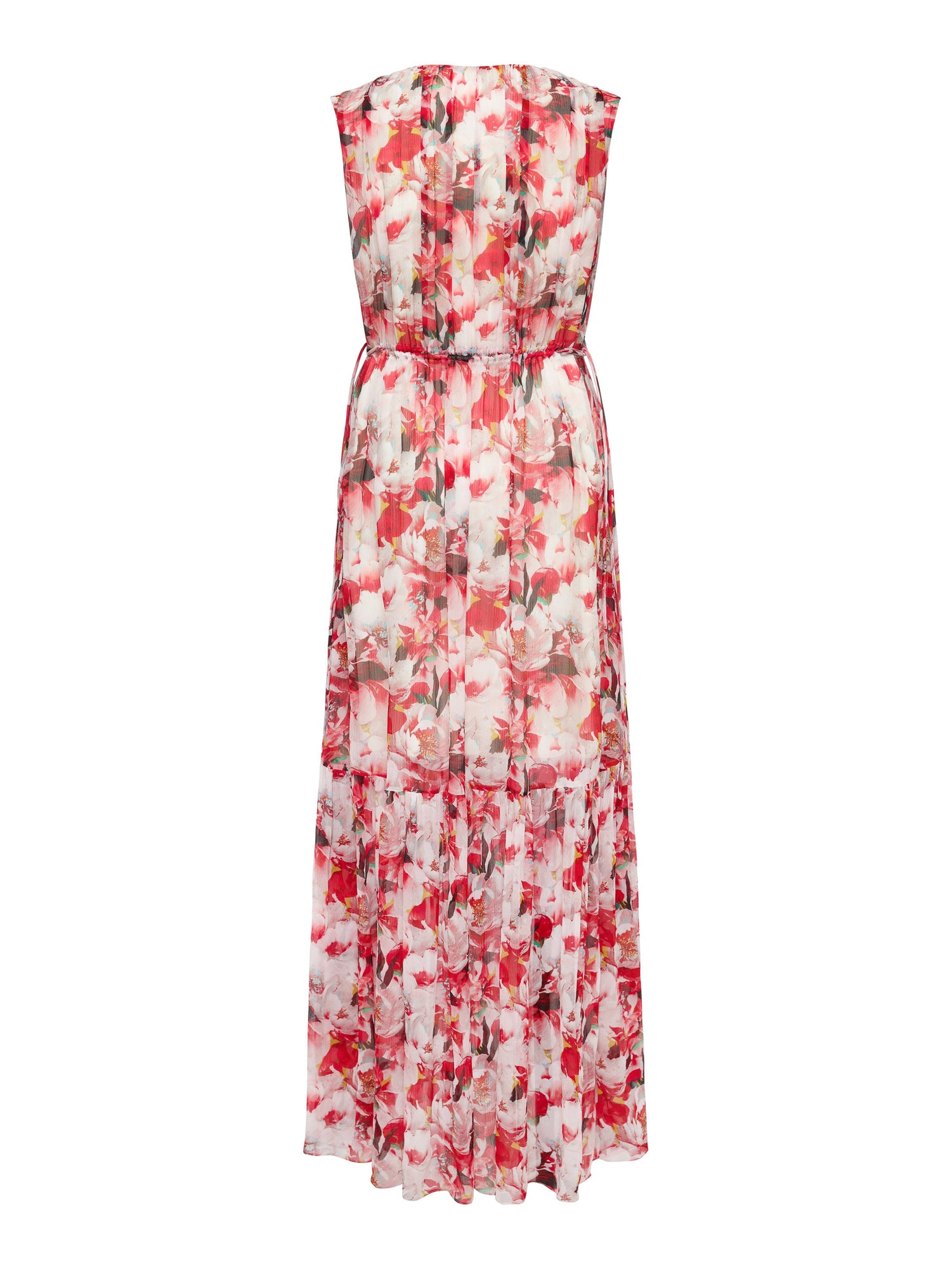 Printed Midi Dress | Red