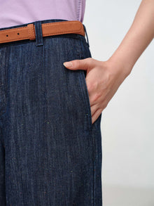 Loose Slimming Denim Jeans | Navy
