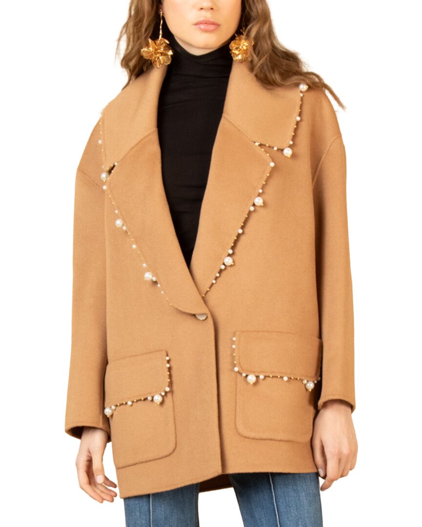 Hale Bob | Womens | Long Sleeve Wool Jacket | Brown
