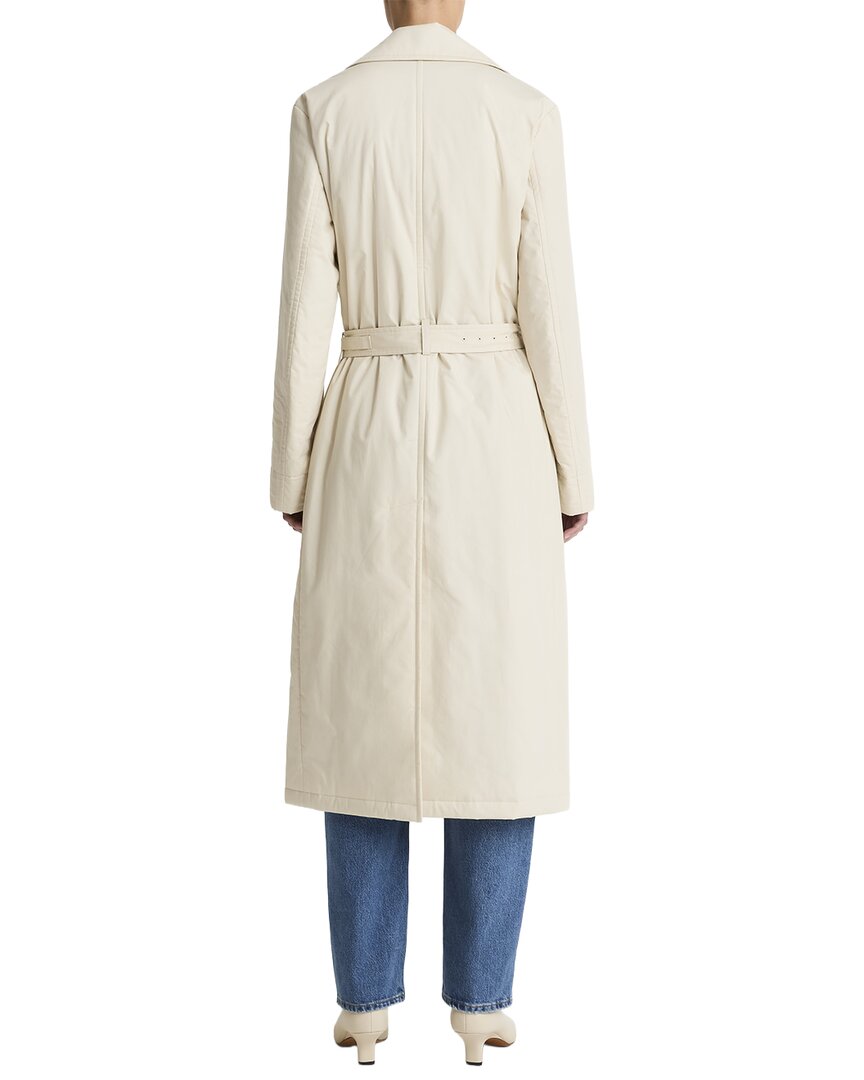 Vince | Womens | Padded Long Coat | White