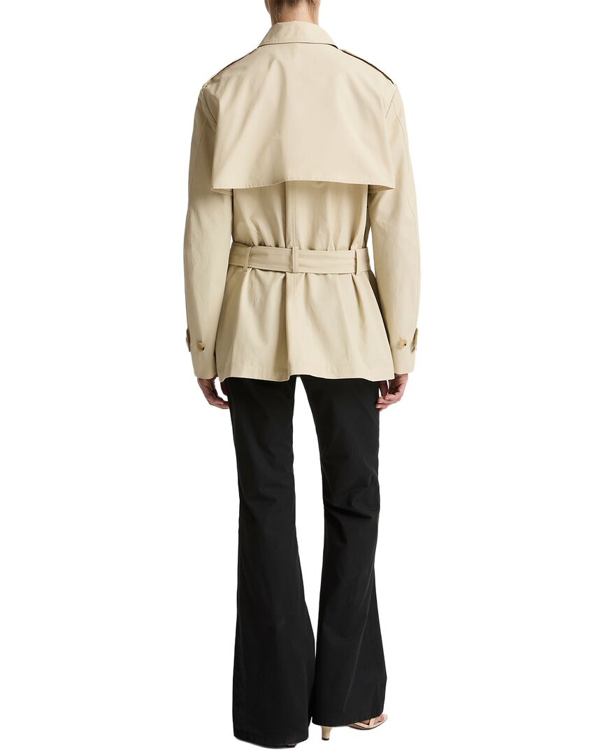Vince | Womens | Short Trench Jacket | Brown