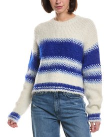 MOTHER | Womens | The Crop Alpaca & Wool-Blend Jumper | White