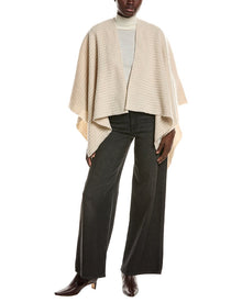 rag & bone | Womens | Joni Waffle Wool Poncho | Brown