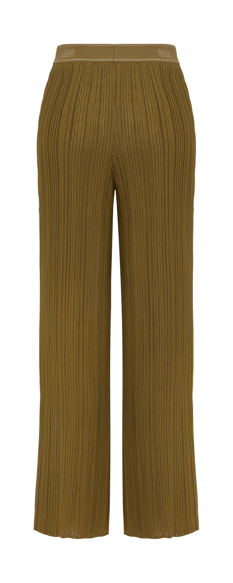 wide-leg trousers | Olive Green