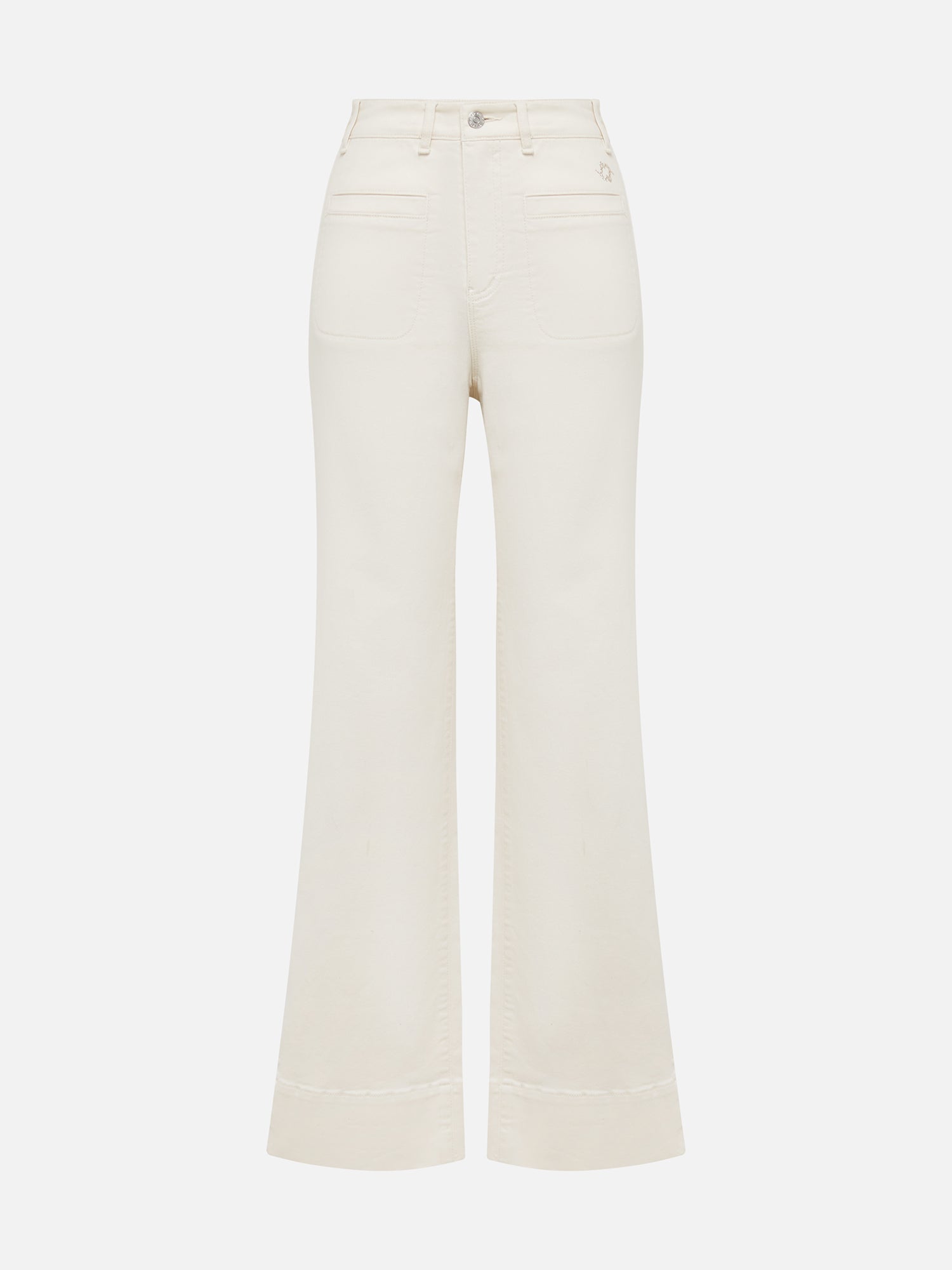 Long-staple Cotton Slim Fit Jeans | Beige