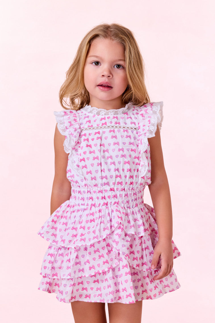 Loveshackfancy X Roller Rabbit Decker Heart Dress | Disco Bow Heart