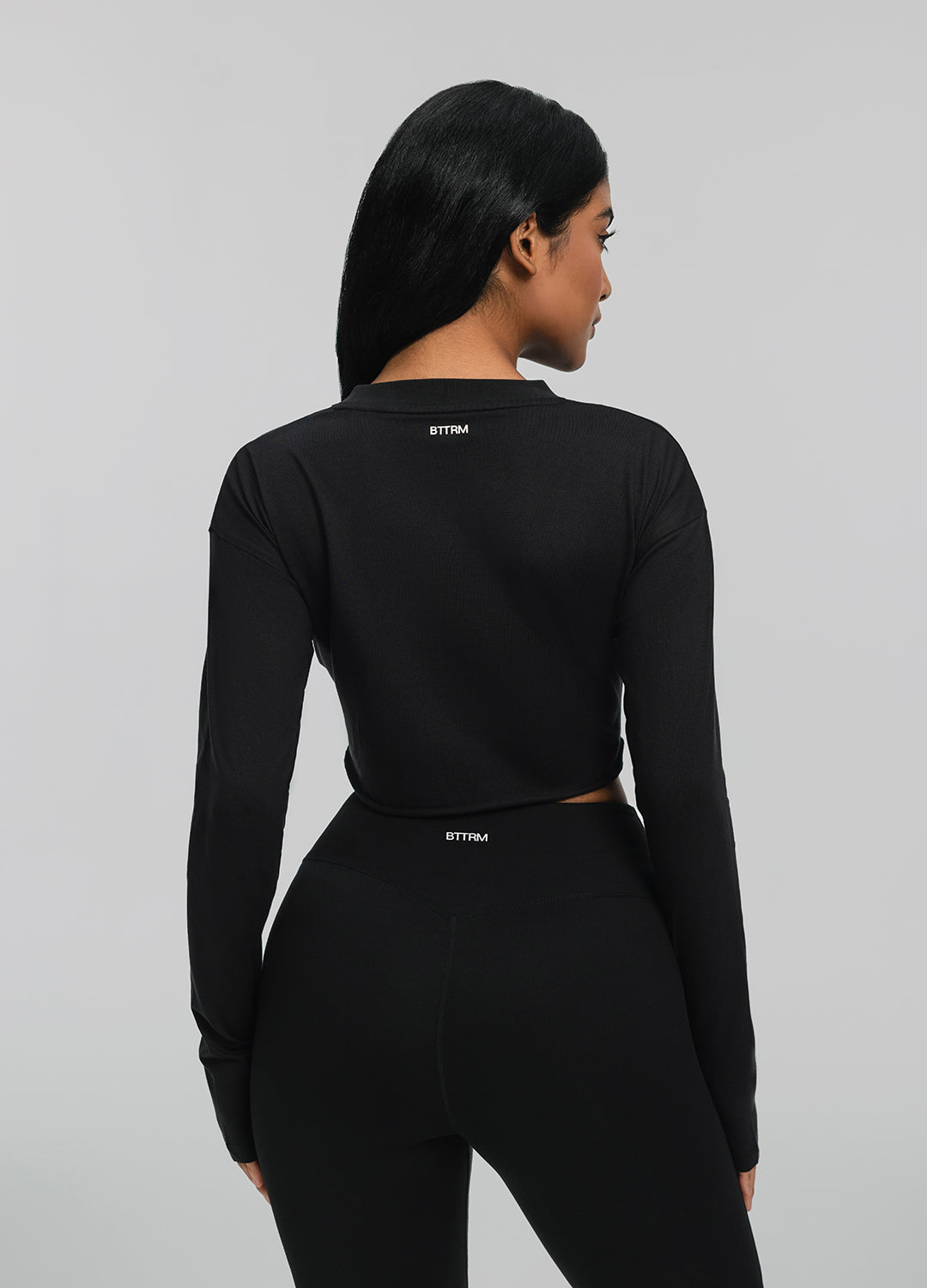 Cropped Long Sleeve | Black
