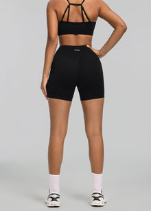 High-Waisted Impact Mesh Shorts | Black
