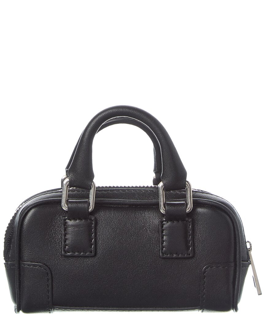 Loewe | Womens | Amazona Nano Leather Crossbody | Black