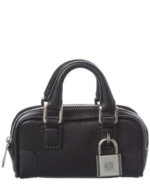 Loewe | Womens | Amazona Nano Leather Crossbody | Black