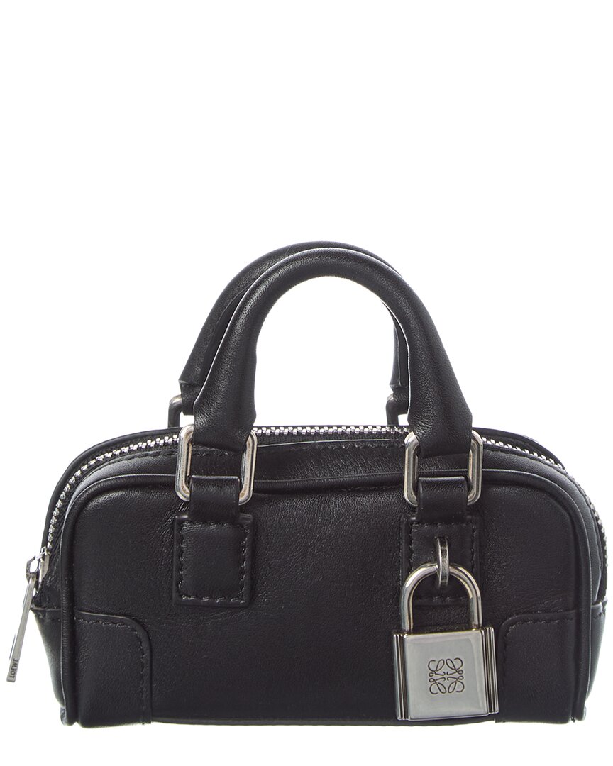 Loewe | Womens | Amazona Nano Leather Crossbody | Black