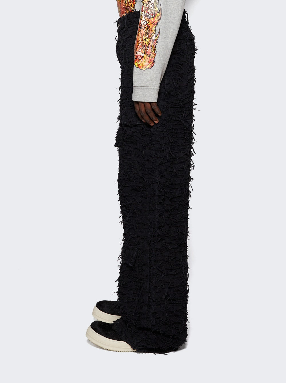 Men | WHO DECIDES WAR | Husk Wide Leg Jeans Coal | Black