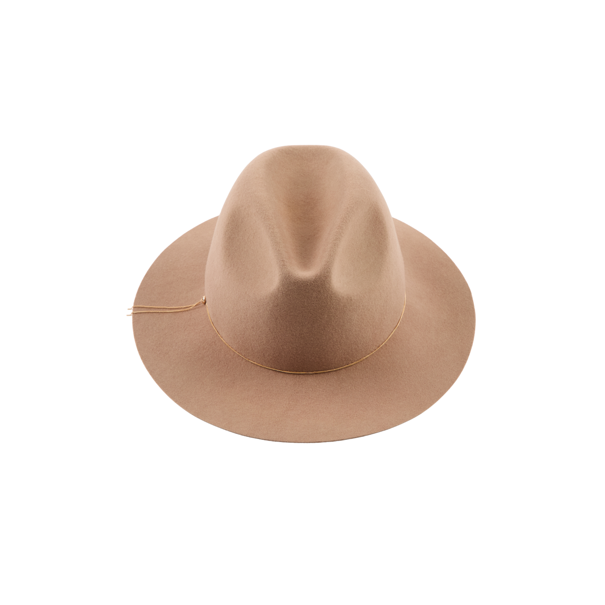 Sandy Wool Felt Fedora | Camel