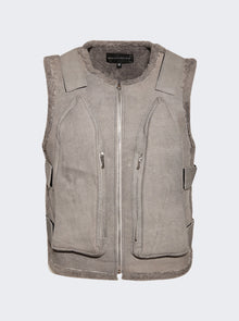 Men | WHO DECIDES WAR | Bullet Point Vest Vintage Grey