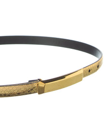 Tom Ford | Womens | Leather Belt | Metallic