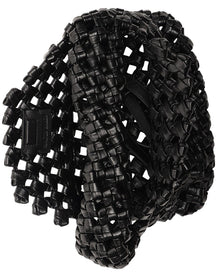 Walter Baker | Womens | Mackenzie Woven Knot Leather Hobo Bag | Black