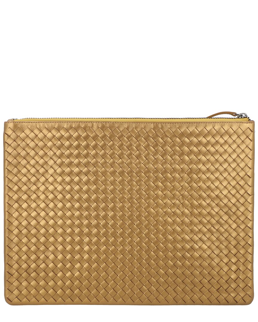 Dragon Diffusion | Womens | A4 Leather Pochette | Gold