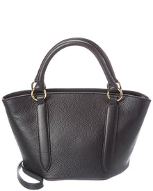 Italian Leather | Womens | Top handle Tote | Black