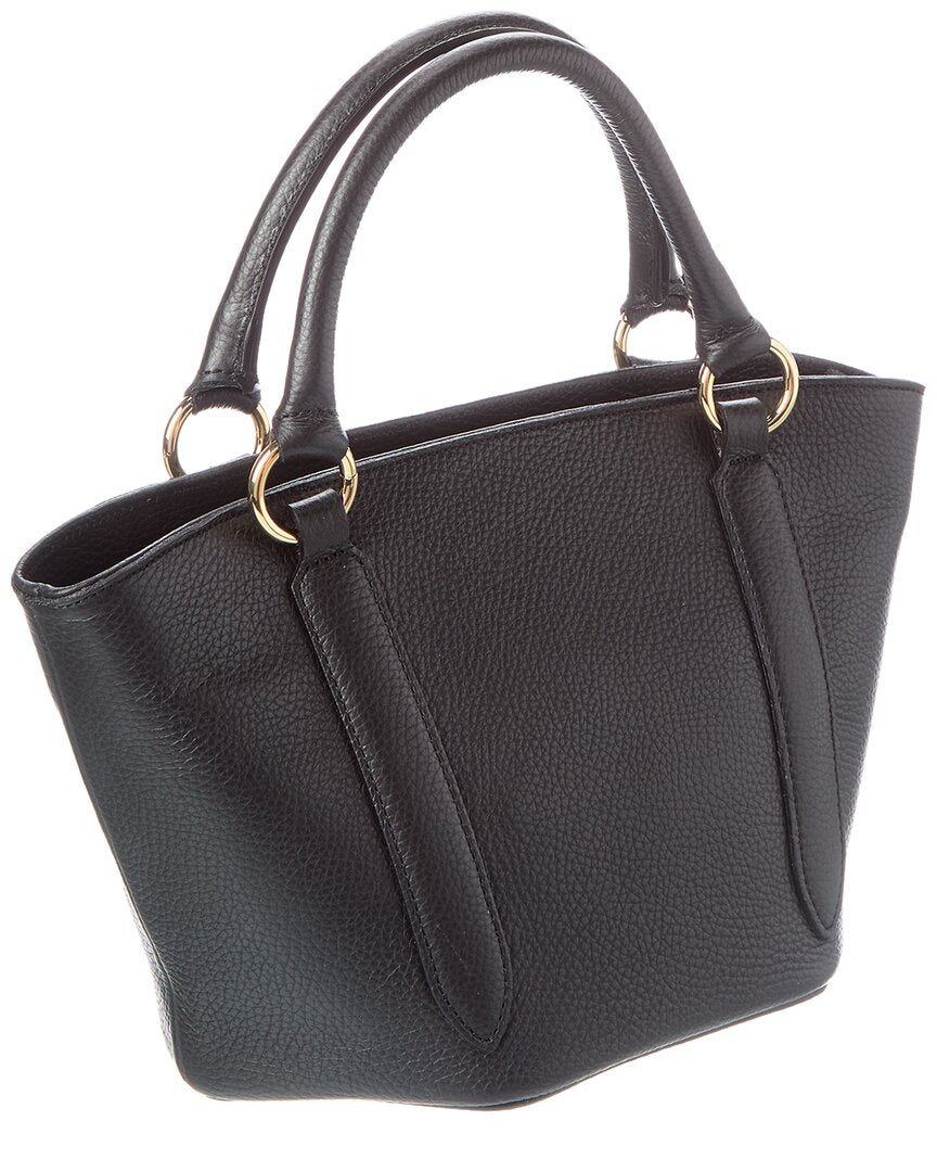 Italian Leather | Womens | Top handle Tote | Black