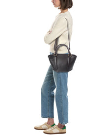 Italian Leather | Womens | Top handle Tote | Black