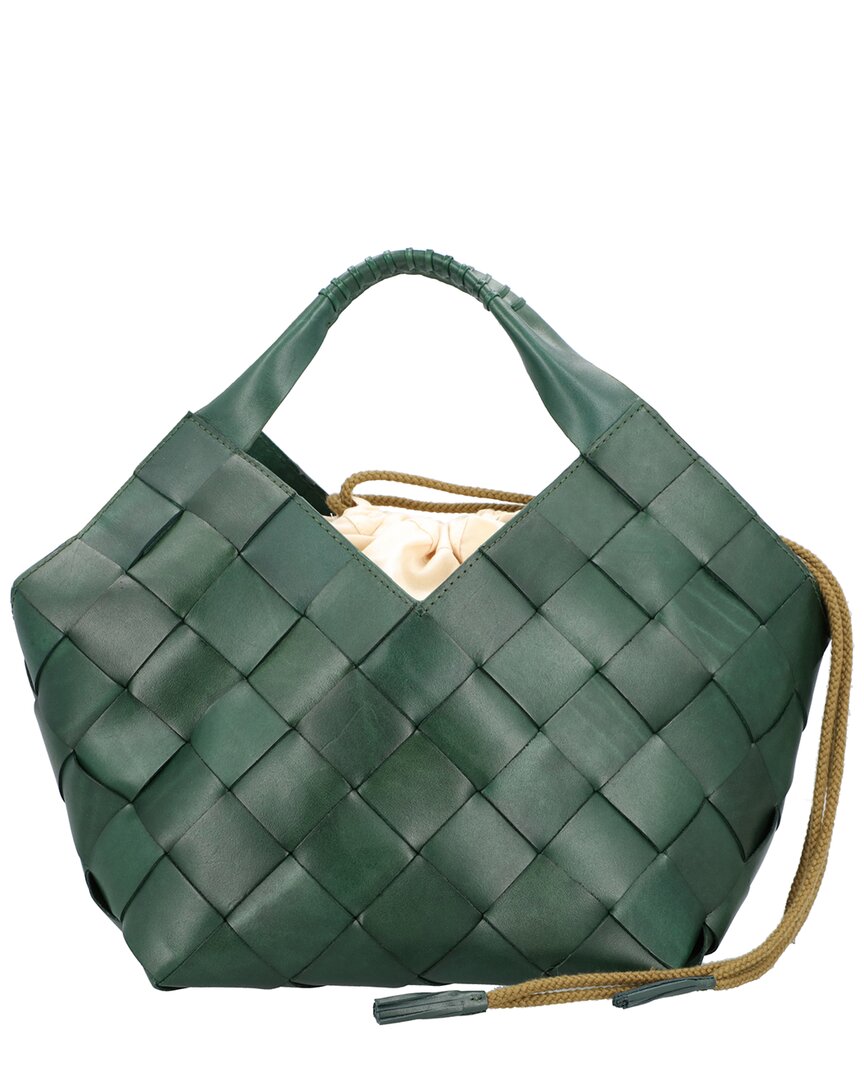 Dragon Diffusion | Womens | Botteghe Leather Shoulder Bag | Green
