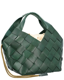 Dragon Diffusion | Womens | Botteghe Leather Shoulder Bag | Green