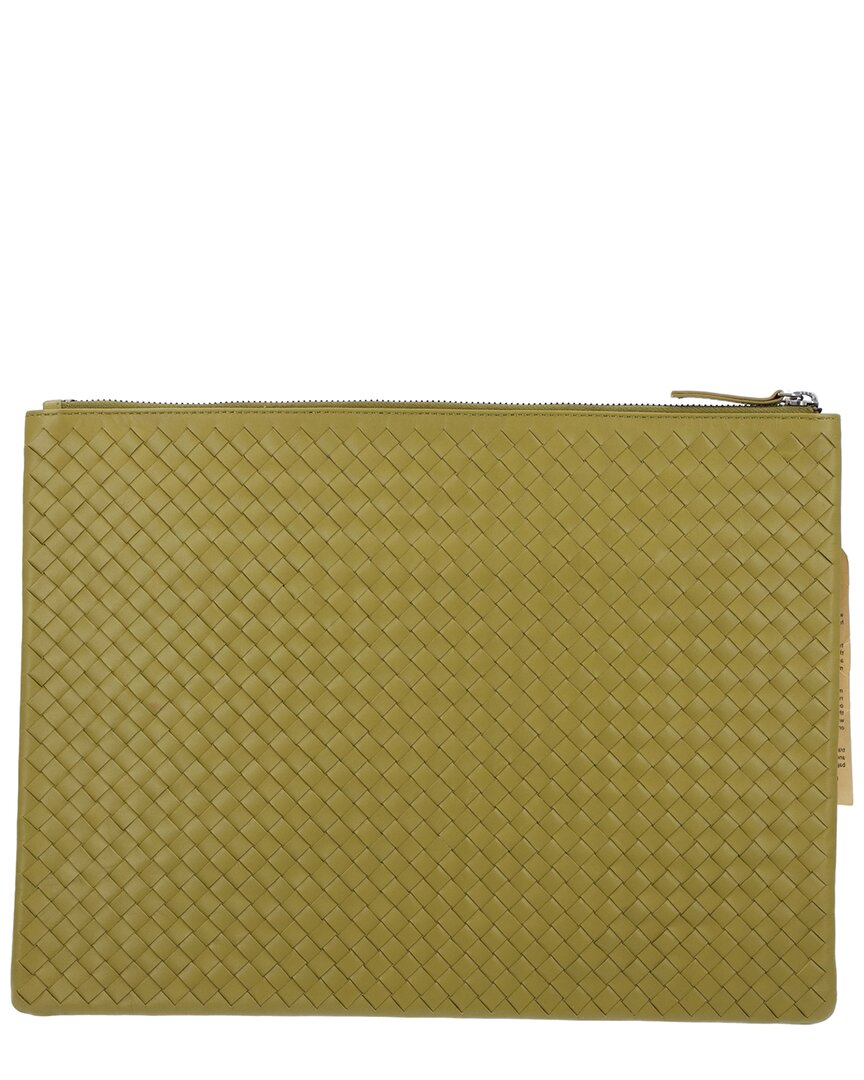 Dragon Diffusion | Womens | A4 Leather Pochette | Green